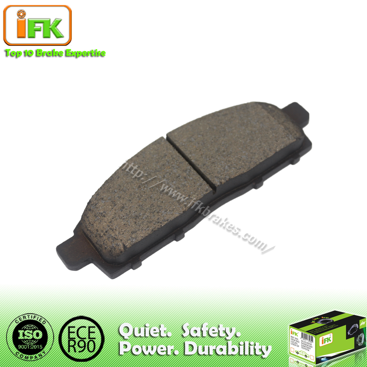 Organic No dust colored auto brake Pad Buy No dust Organic auto brake